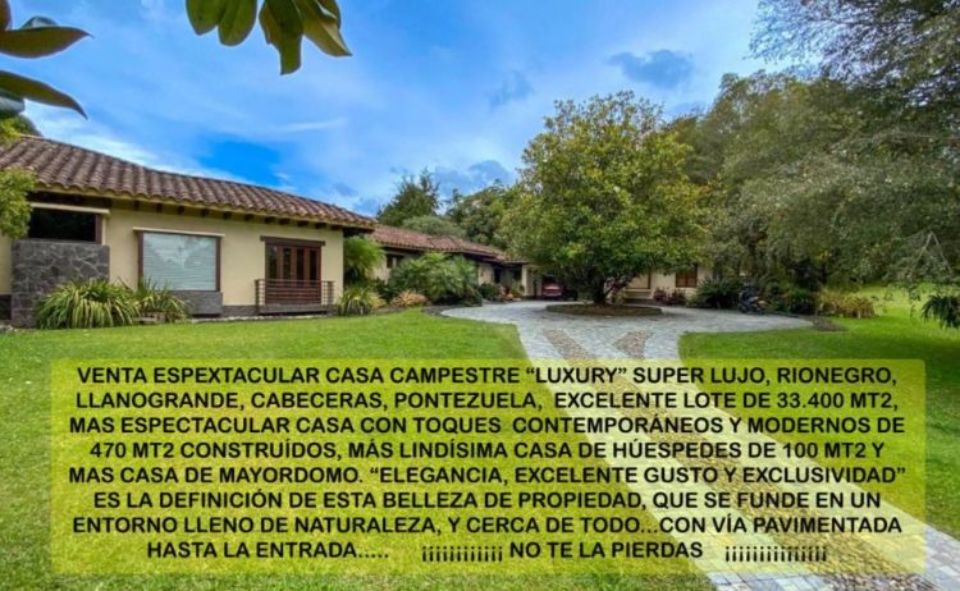 Casacampestre en Vía Vereda Pontezuela
