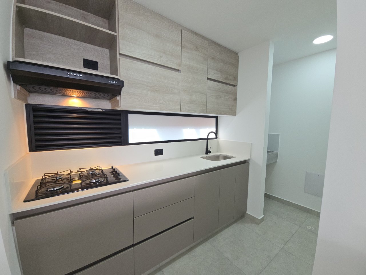 Open Kitchen and Laundry in kitchen